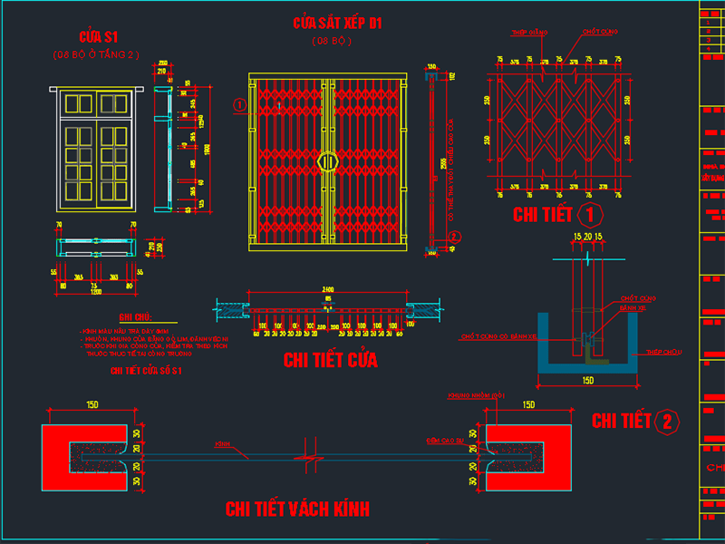Bản vẽ cửa sắt