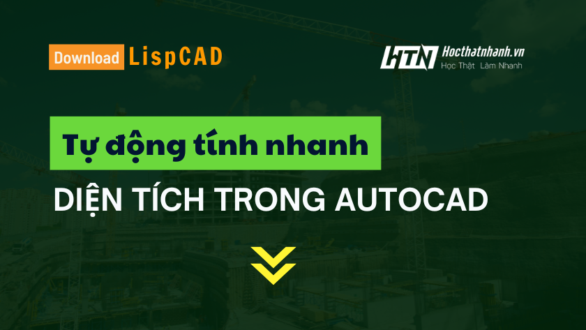 (LispCAD) Tự động tính nhanh diện tích trong AutoCAD.