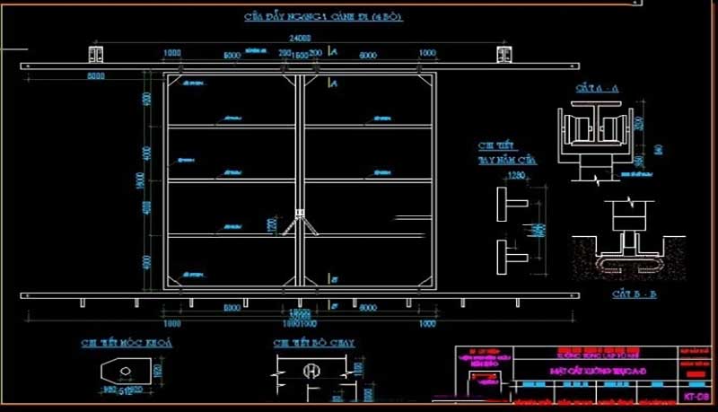 File cad cấu tạo thiết kế nhà xưởng công nghiệp một tầng miến phí