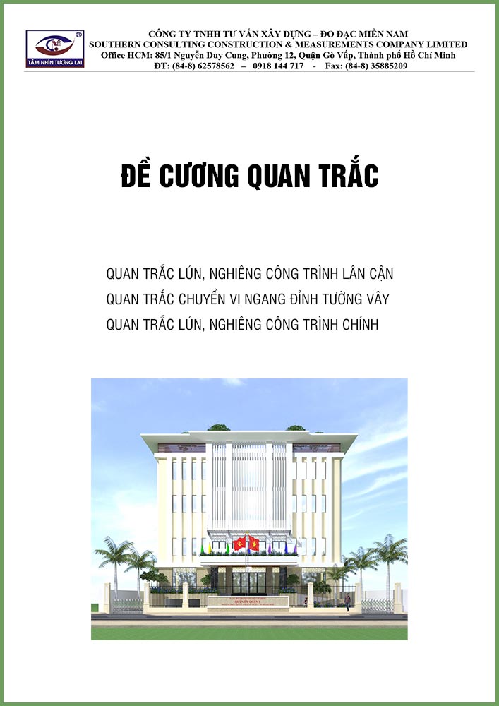 Đề cương quan trắc lún nghiêng công trình lân cận (TCV0416)