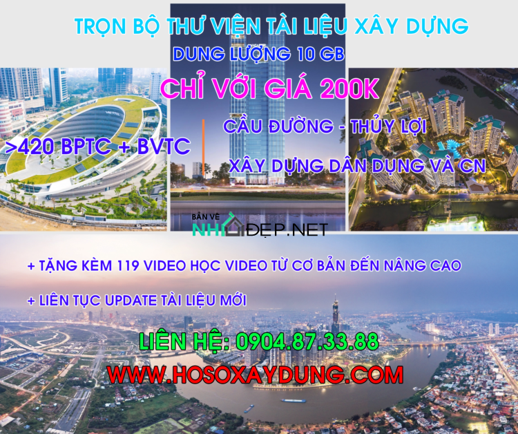 Full Kho tài liệu xây dựng 30GB chỉ với 500K