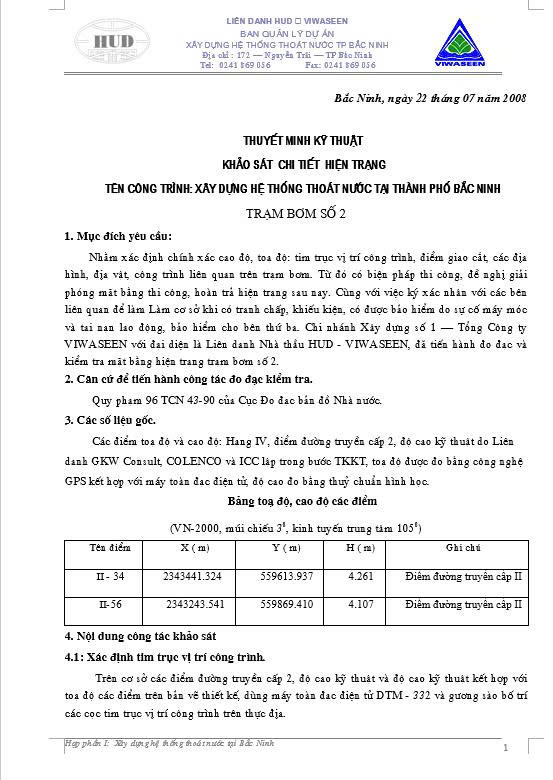 BPTC trạm bơm Bắc Ninh